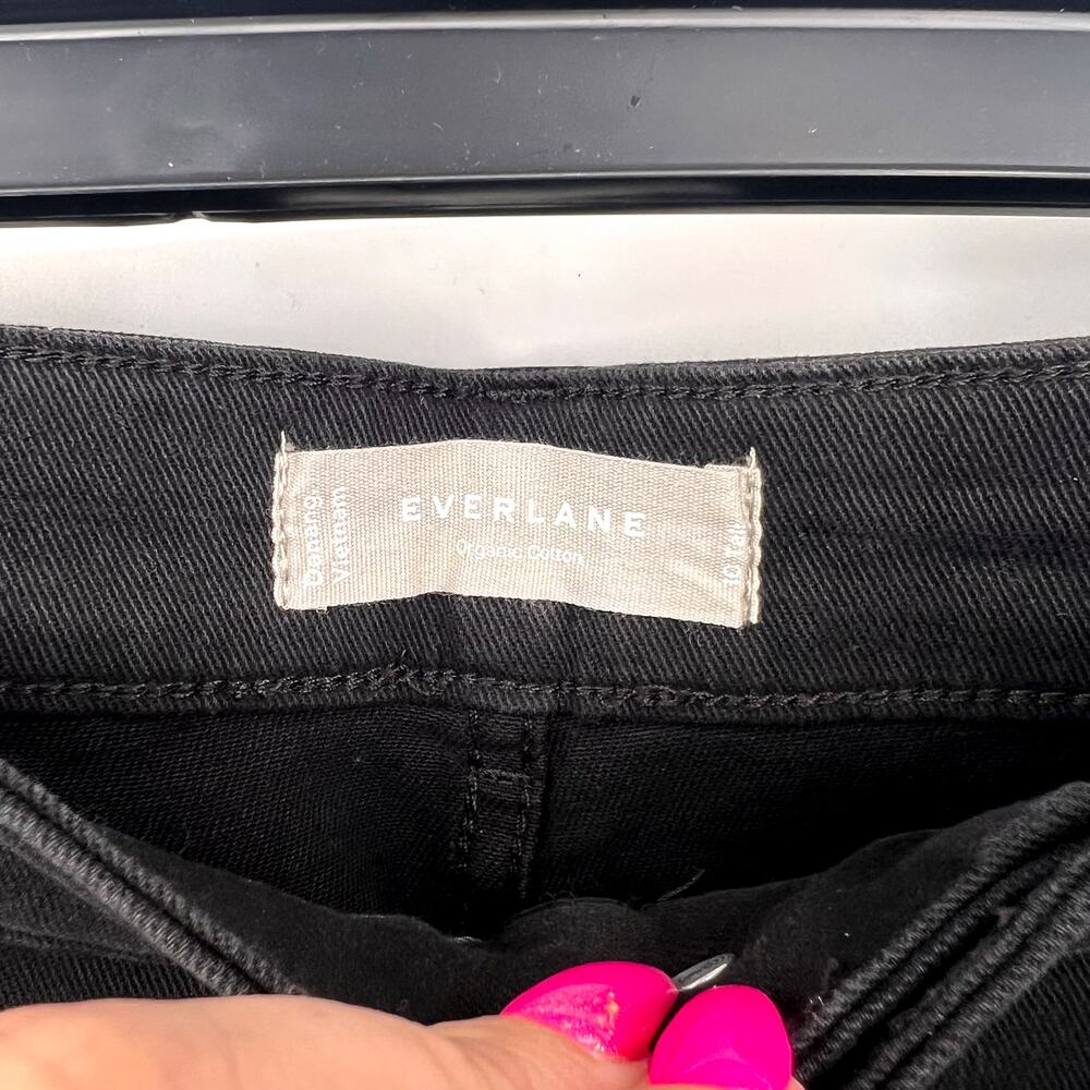 EVERLANE Women's The Utility Barrel Pants Size 10 TALL Black Cotton Twill NWT - Picture 11 of 14